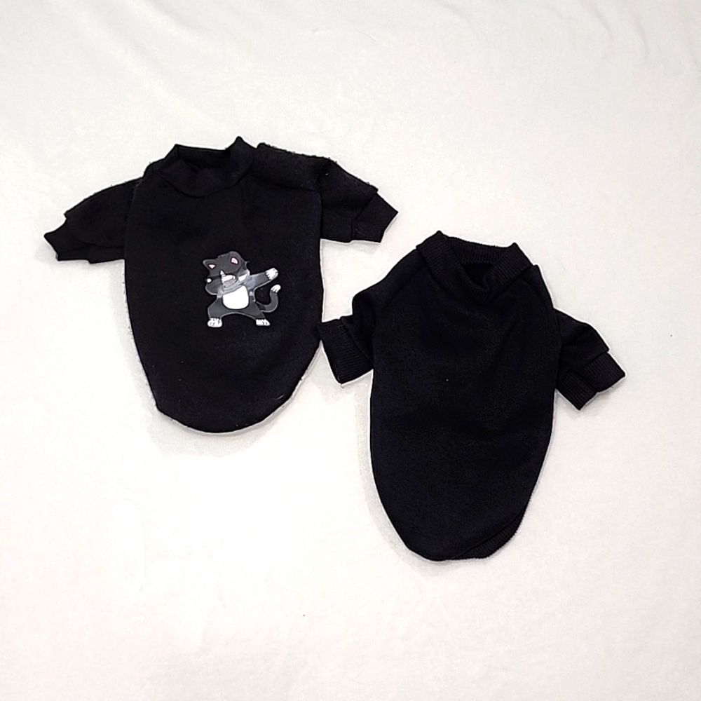 2 Pet Black Sweatshirts XS/S